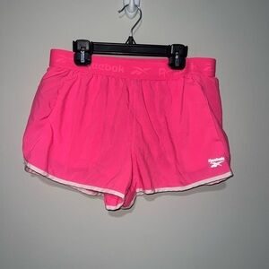 Reebok Women's Vibrant Pink Athletic Shorts